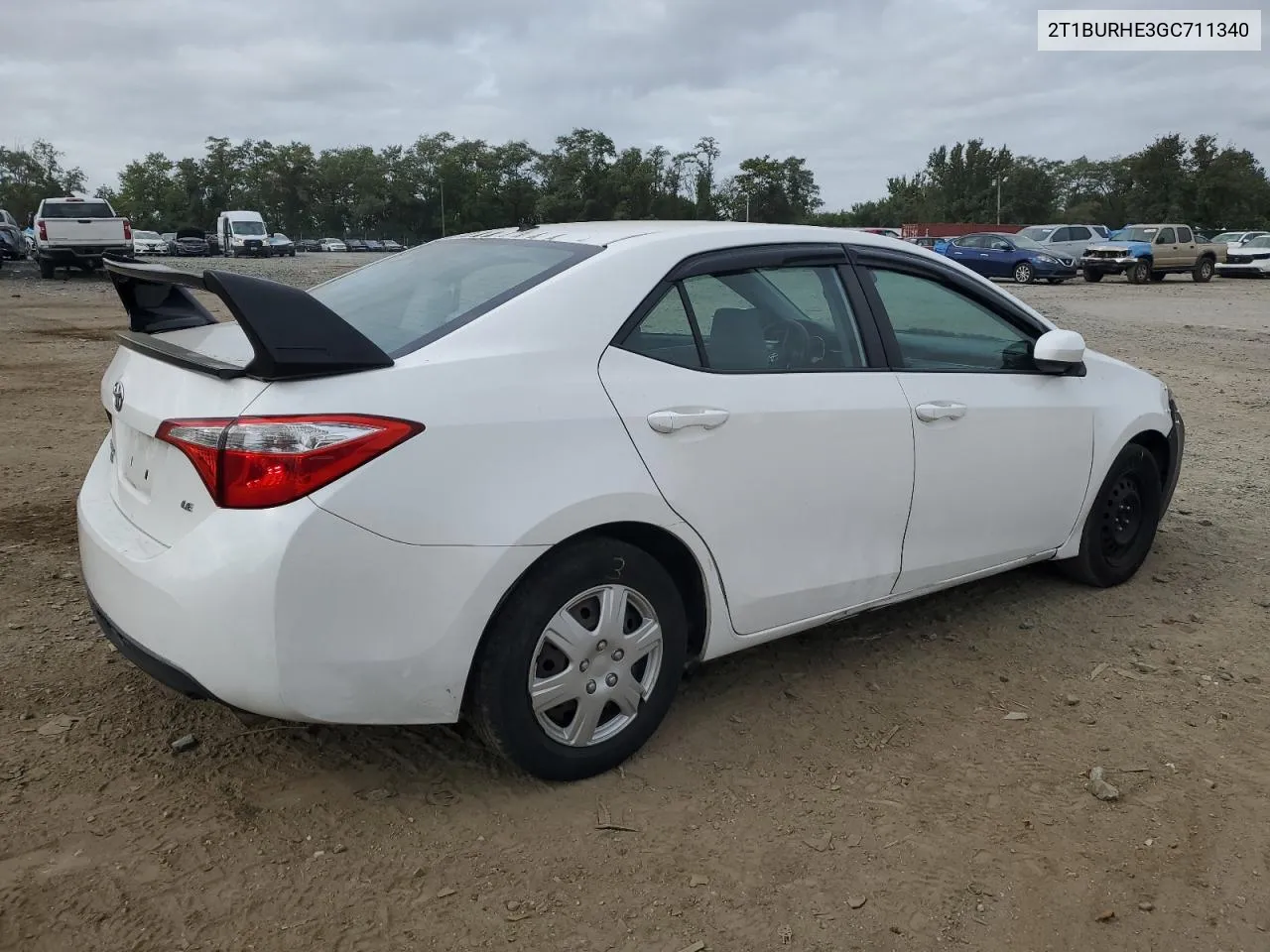 2016 Toyota Corolla L VIN: 2T1BURHE3GC711340 Lot: 70654654