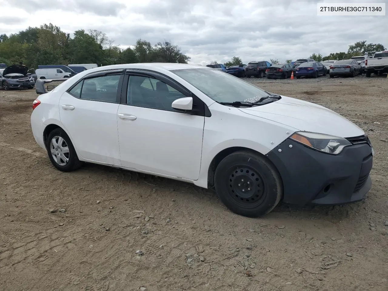 2016 Toyota Corolla L VIN: 2T1BURHE3GC711340 Lot: 70654654