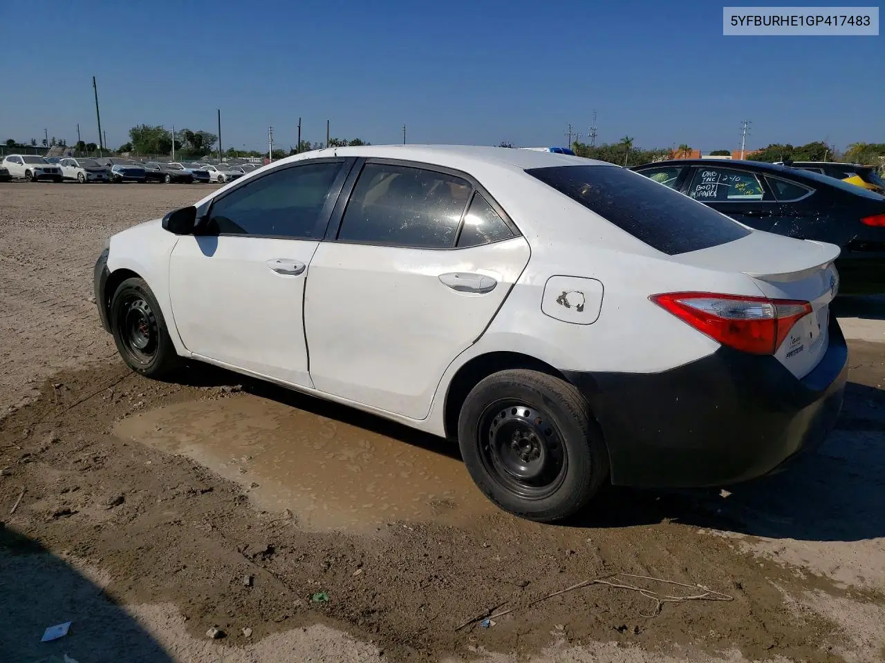 5YFBURHE1GP417483 2016 Toyota Corolla L