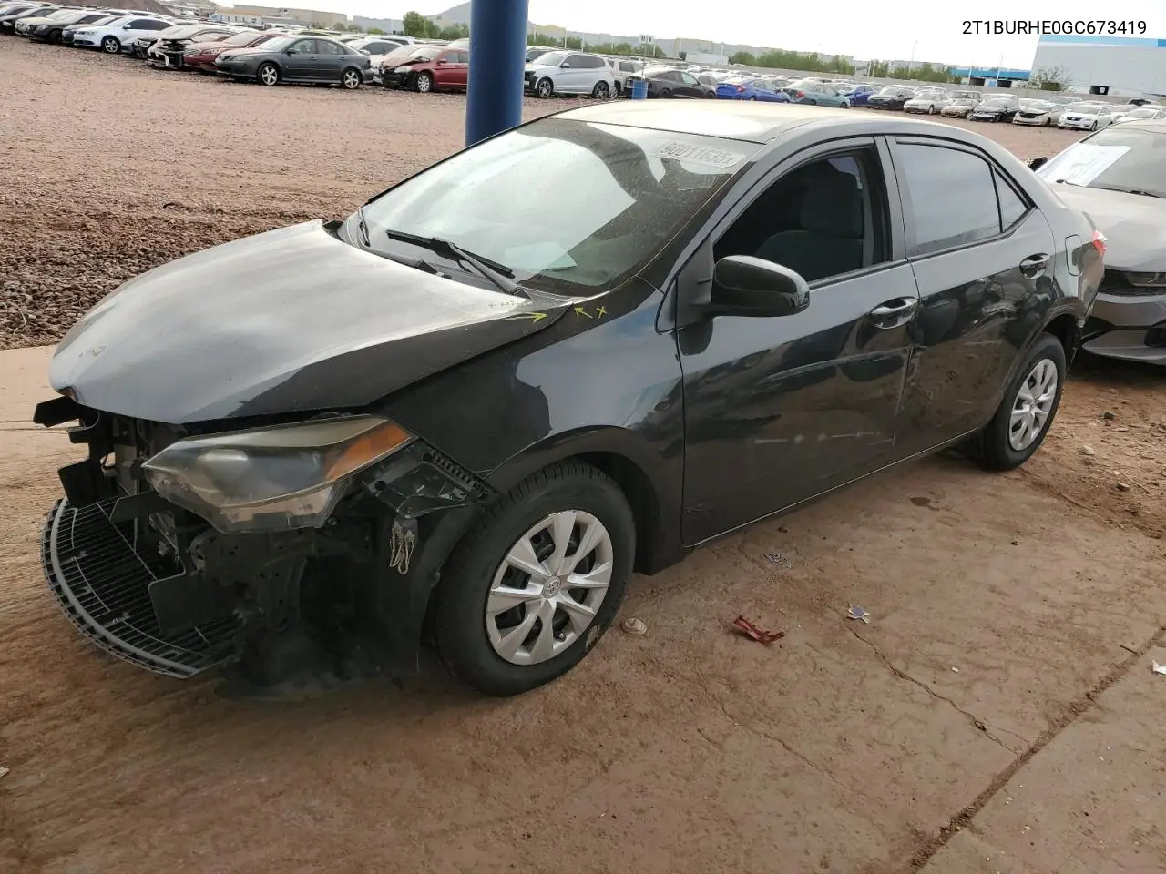 2T1BURHE0GC673419 2016 Toyota Corolla L