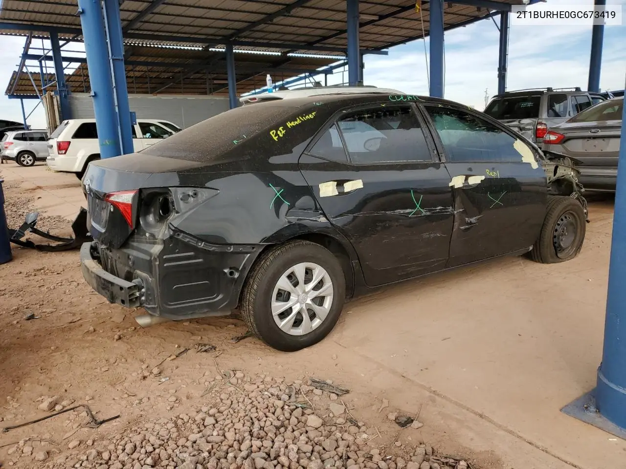 2T1BURHE0GC673419 2016 Toyota Corolla L