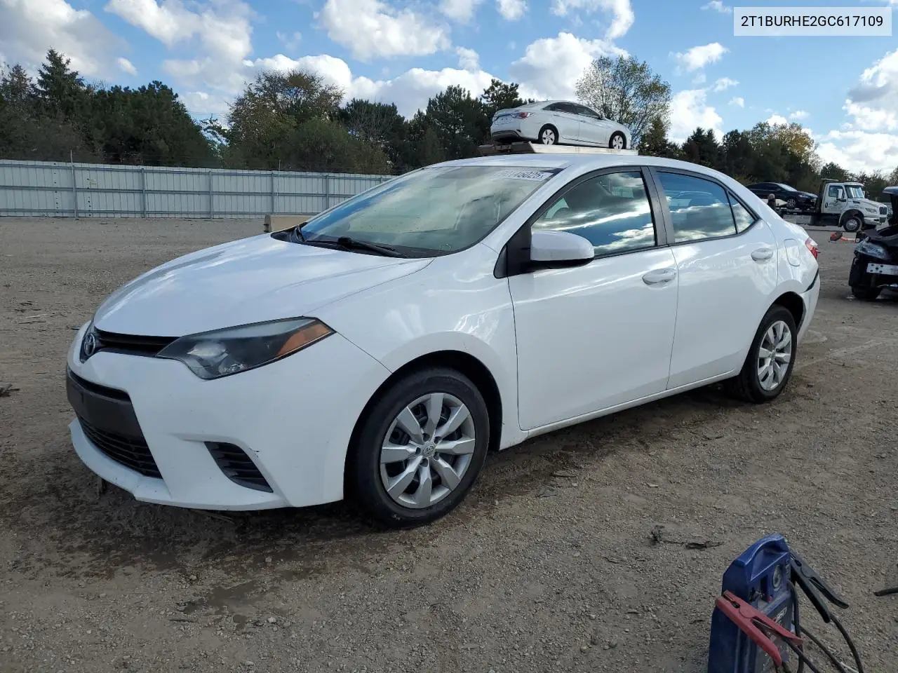 2T1BURHE2GC617109 2016 Toyota Corolla L