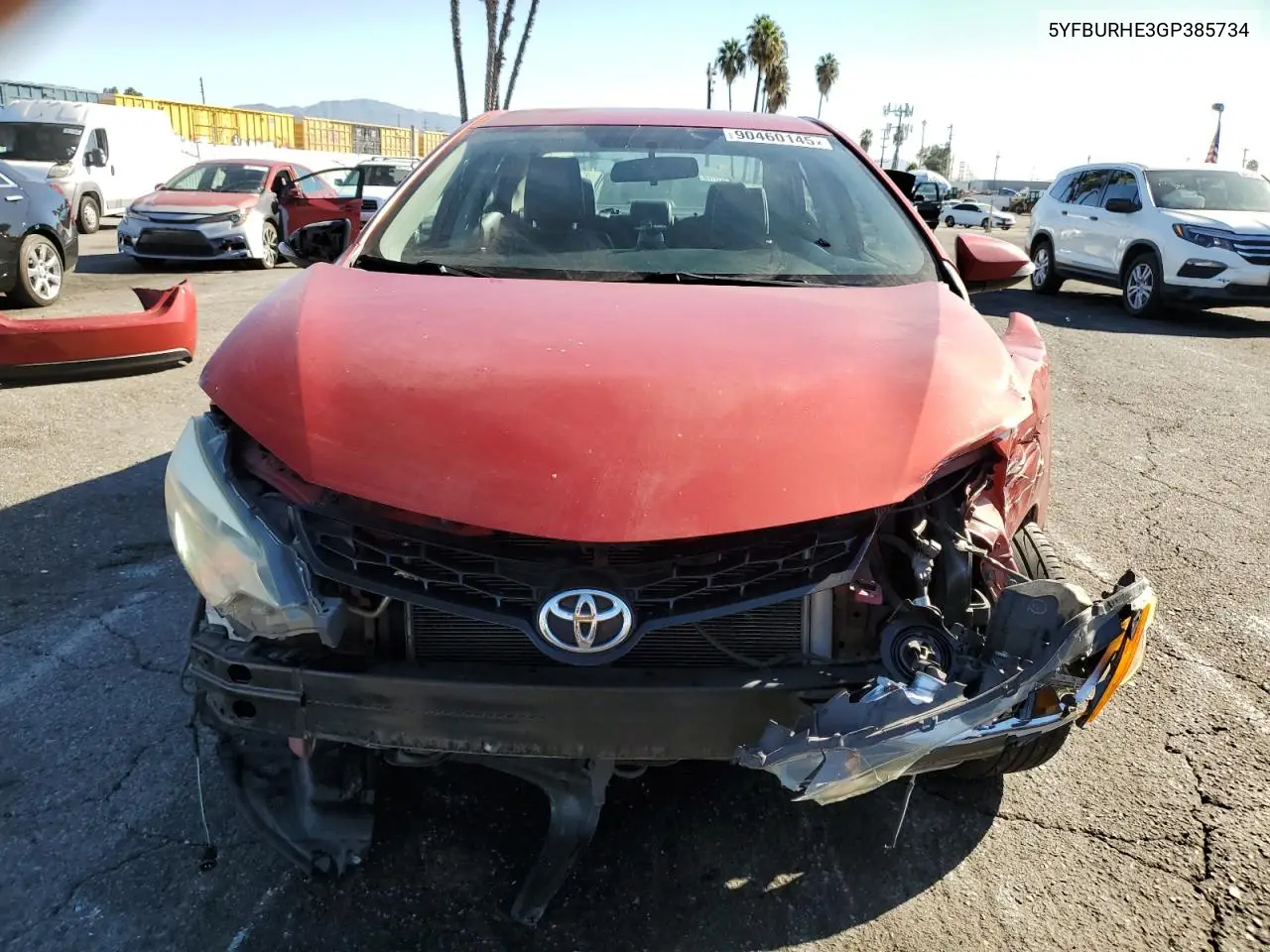 5YFBURHE3GP385734 2016 Toyota Corolla L