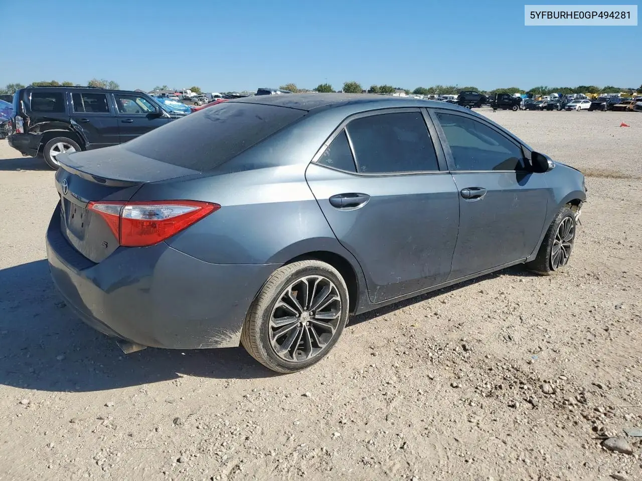 5YFBURHE0GP494281 2016 Toyota Corolla L