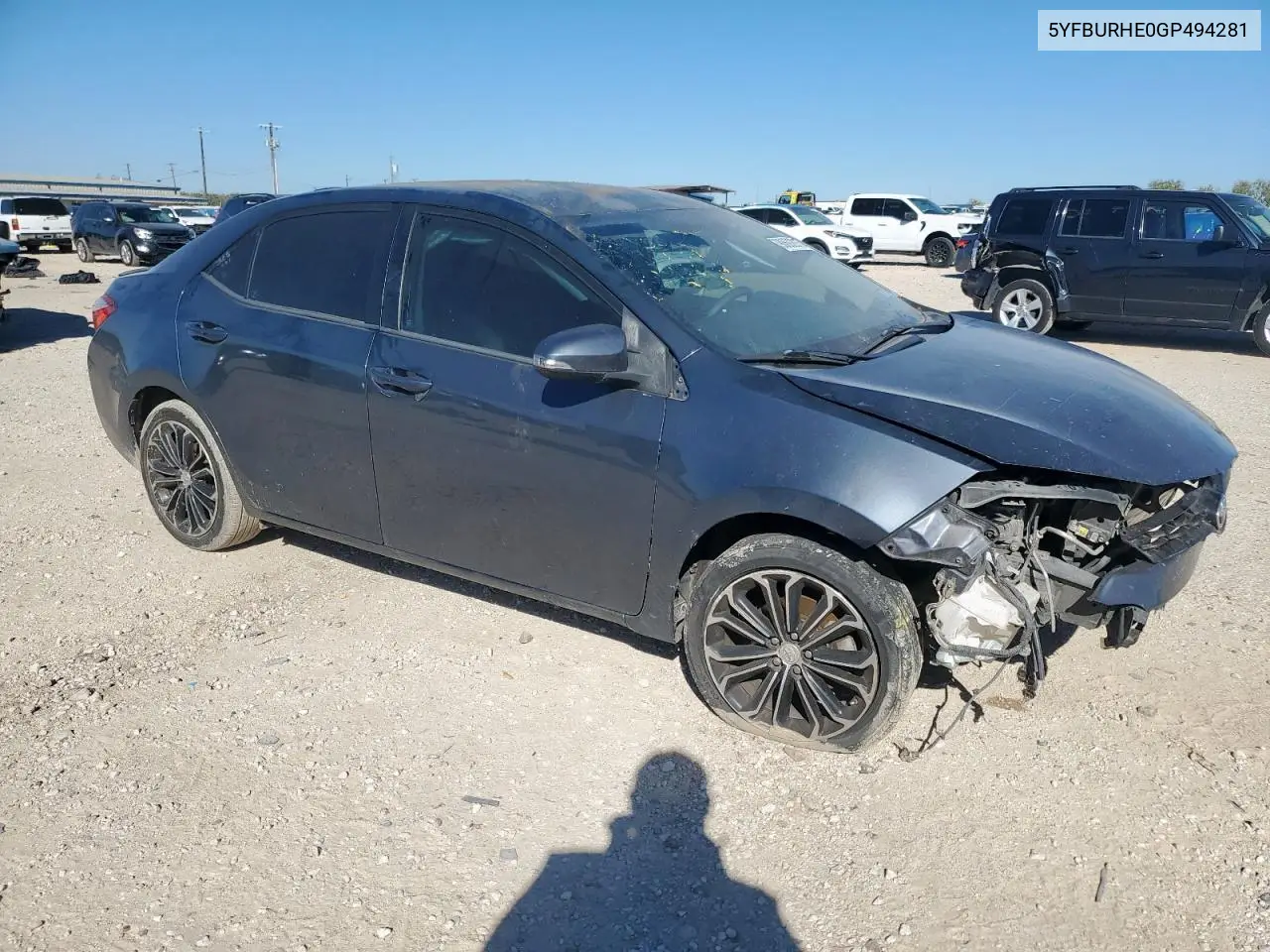 5YFBURHE0GP494281 2016 Toyota Corolla L