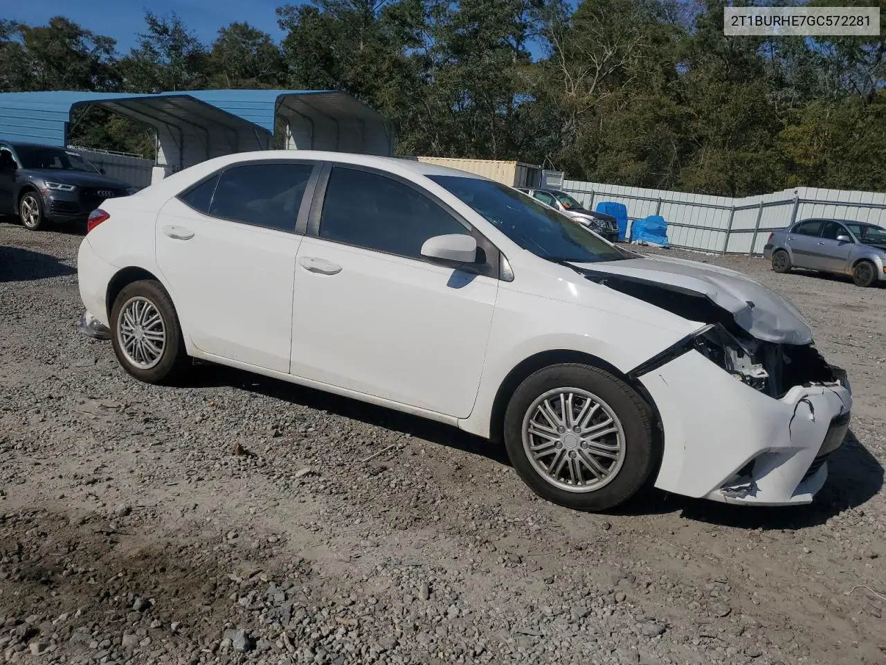 2T1BURHE7GC572281 2016 Toyota Corolla L