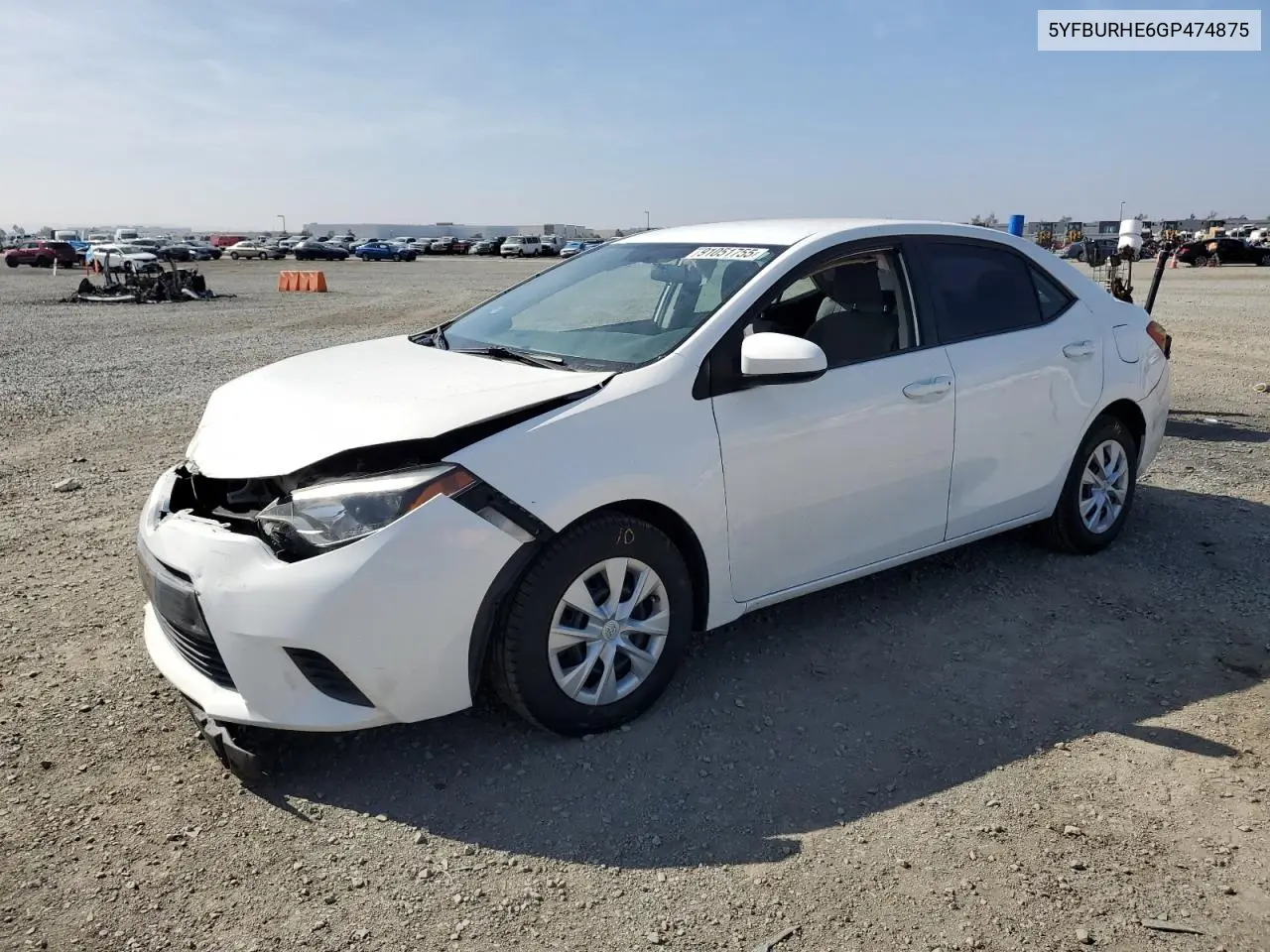 5YFBURHE6GP474875 2016 Toyota Corolla L