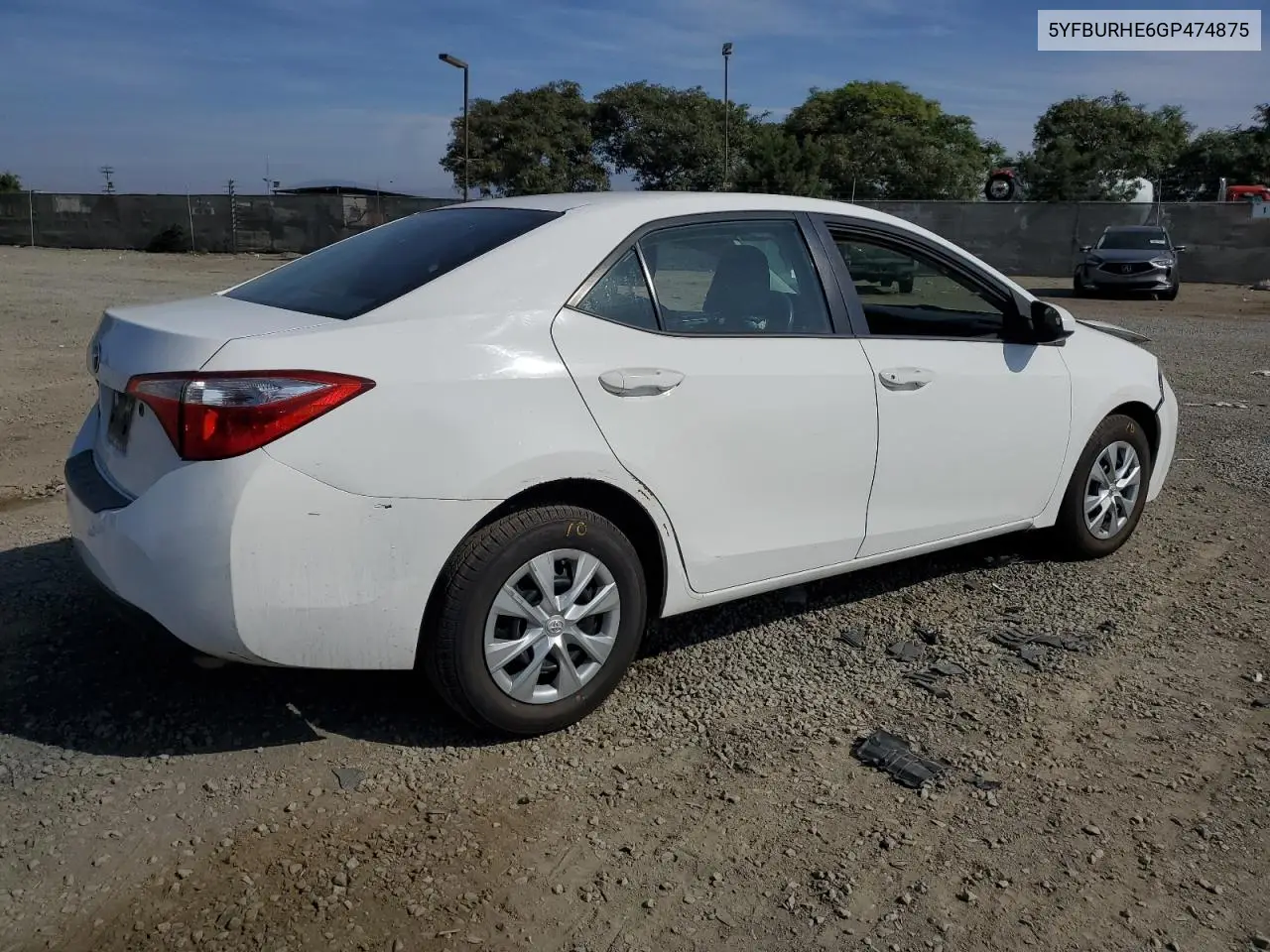 5YFBURHE6GP474875 2016 Toyota Corolla L
