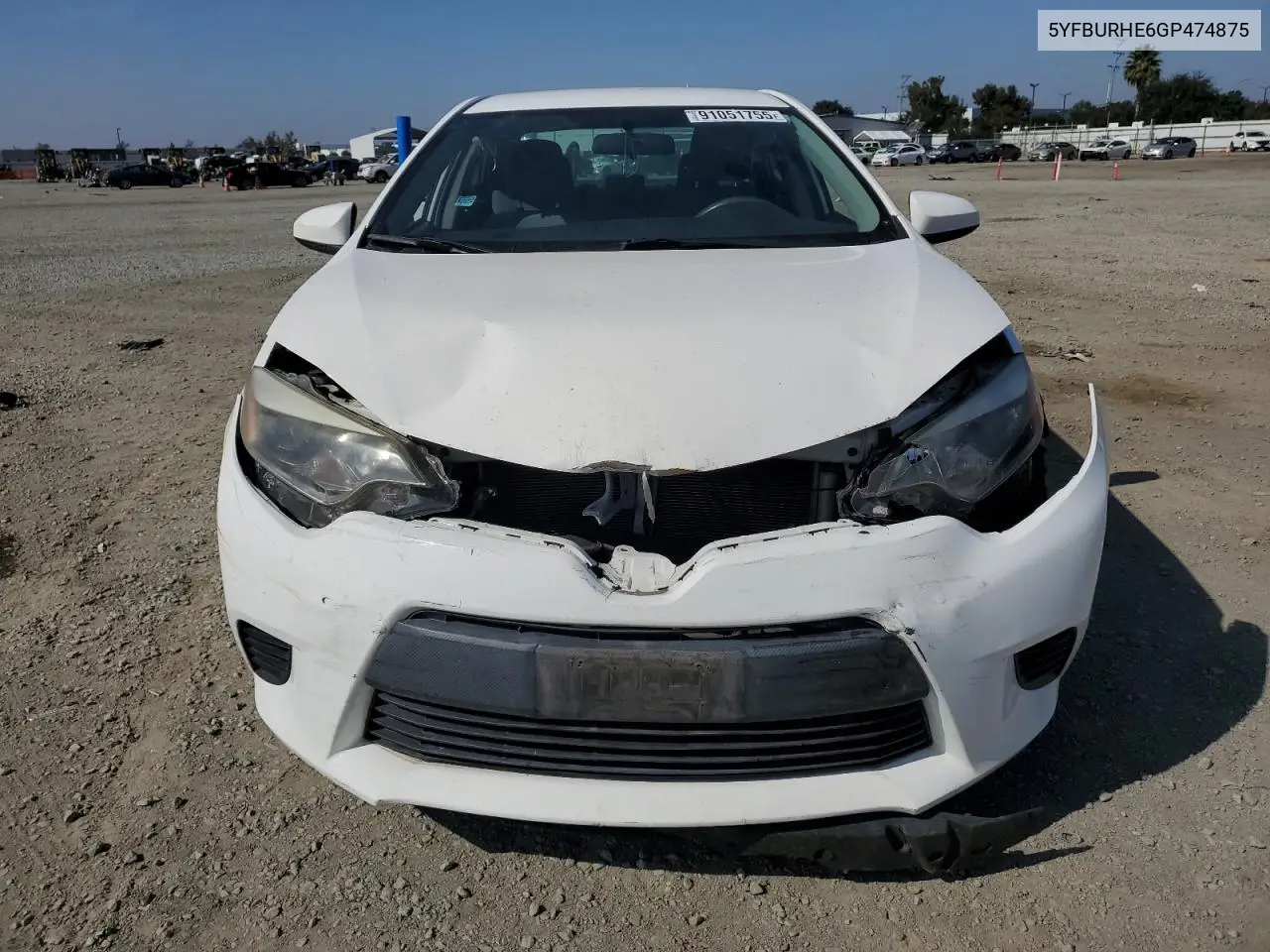 5YFBURHE6GP474875 2016 Toyota Corolla L