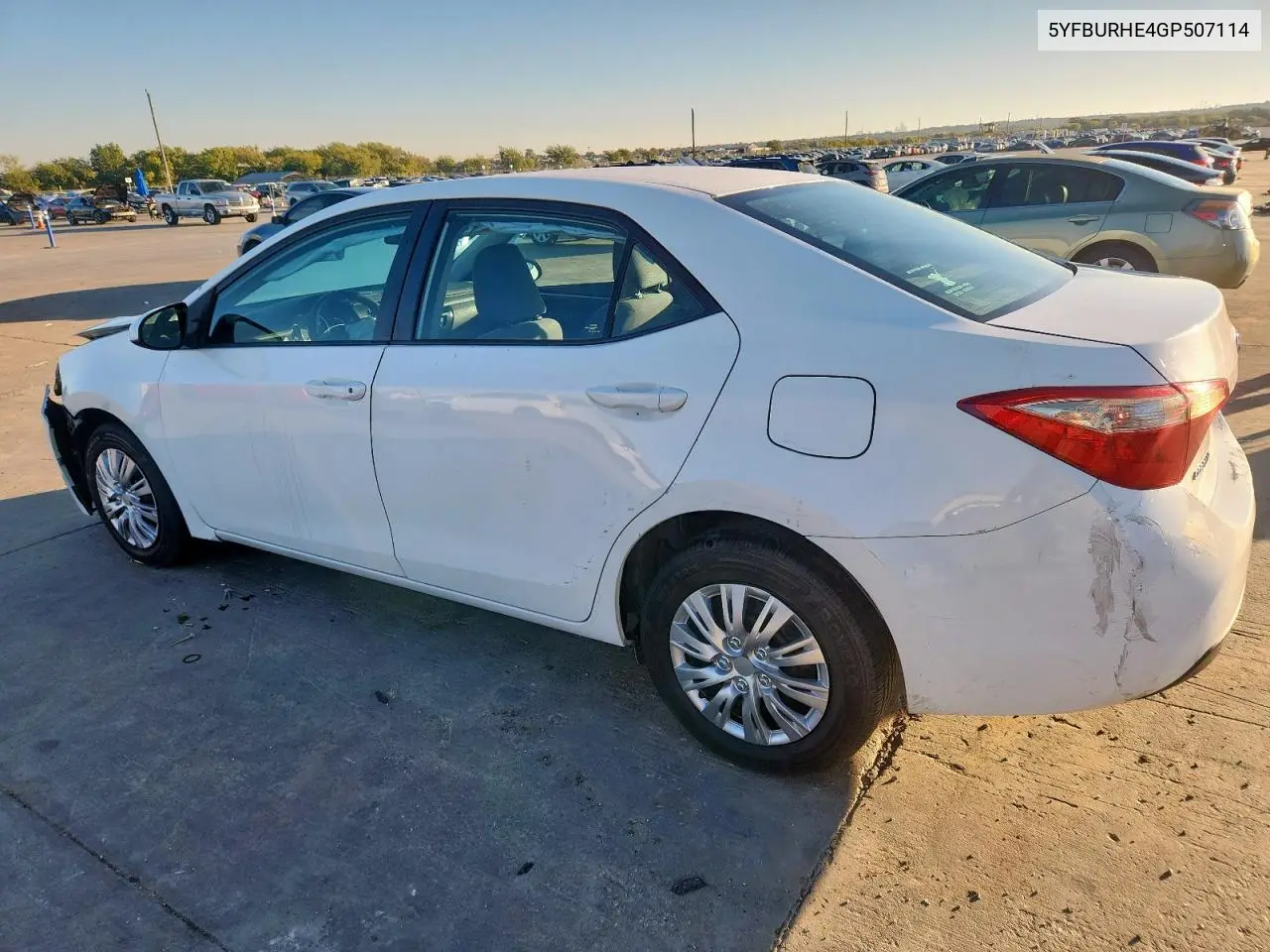 5YFBURHE4GP507114 2016 Toyota Corolla L