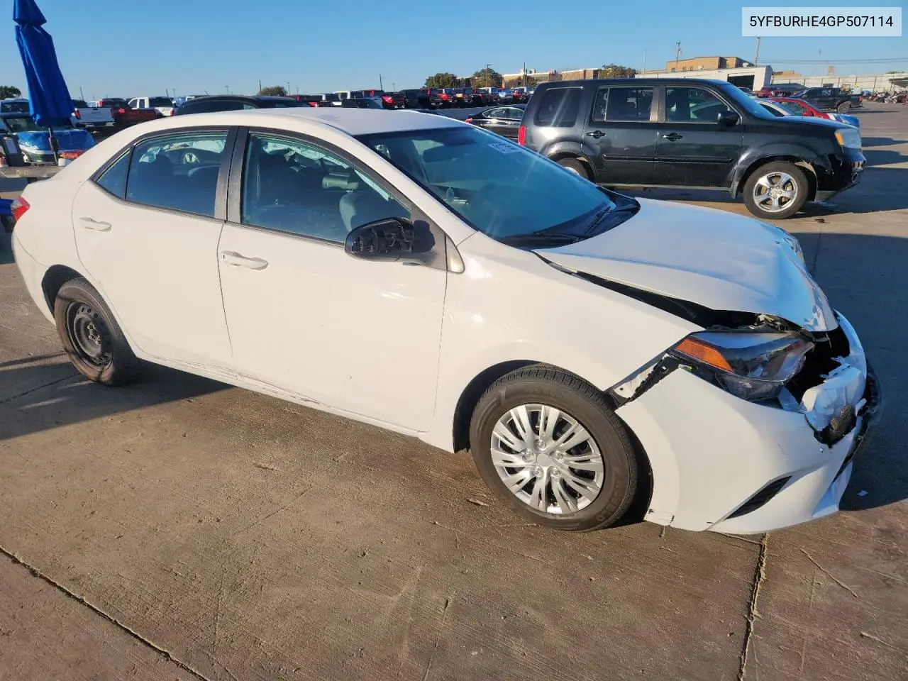 5YFBURHE4GP507114 2016 Toyota Corolla L
