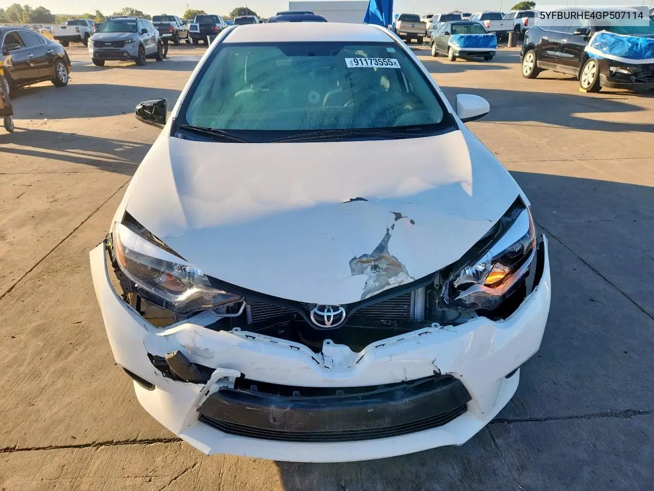 5YFBURHE4GP507114 2016 Toyota Corolla L