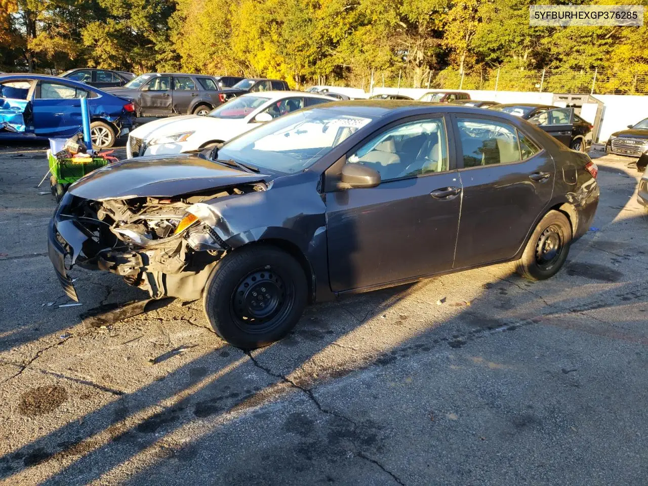 5YFBURHEXGP376285 2016 Toyota Corolla L