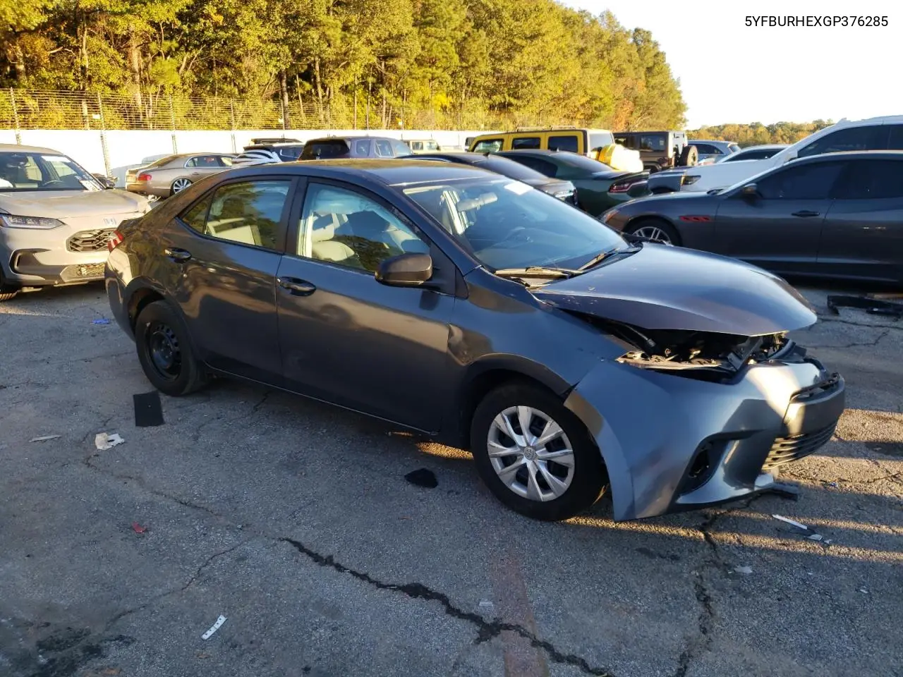 5YFBURHEXGP376285 2016 Toyota Corolla L