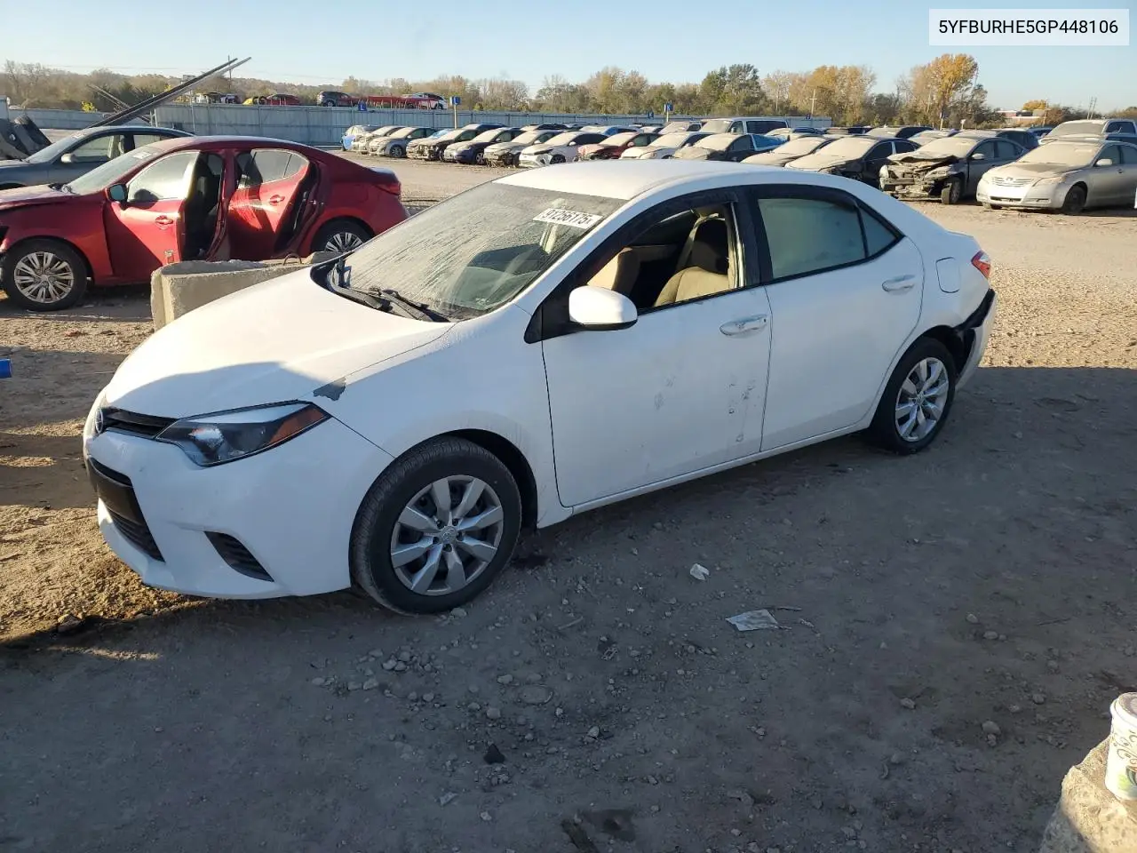 5YFBURHE5GP448106 2016 Toyota Corolla L