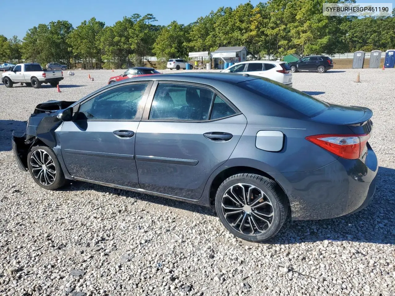 5YFBURHE8GP461190 2016 Toyota Corolla L