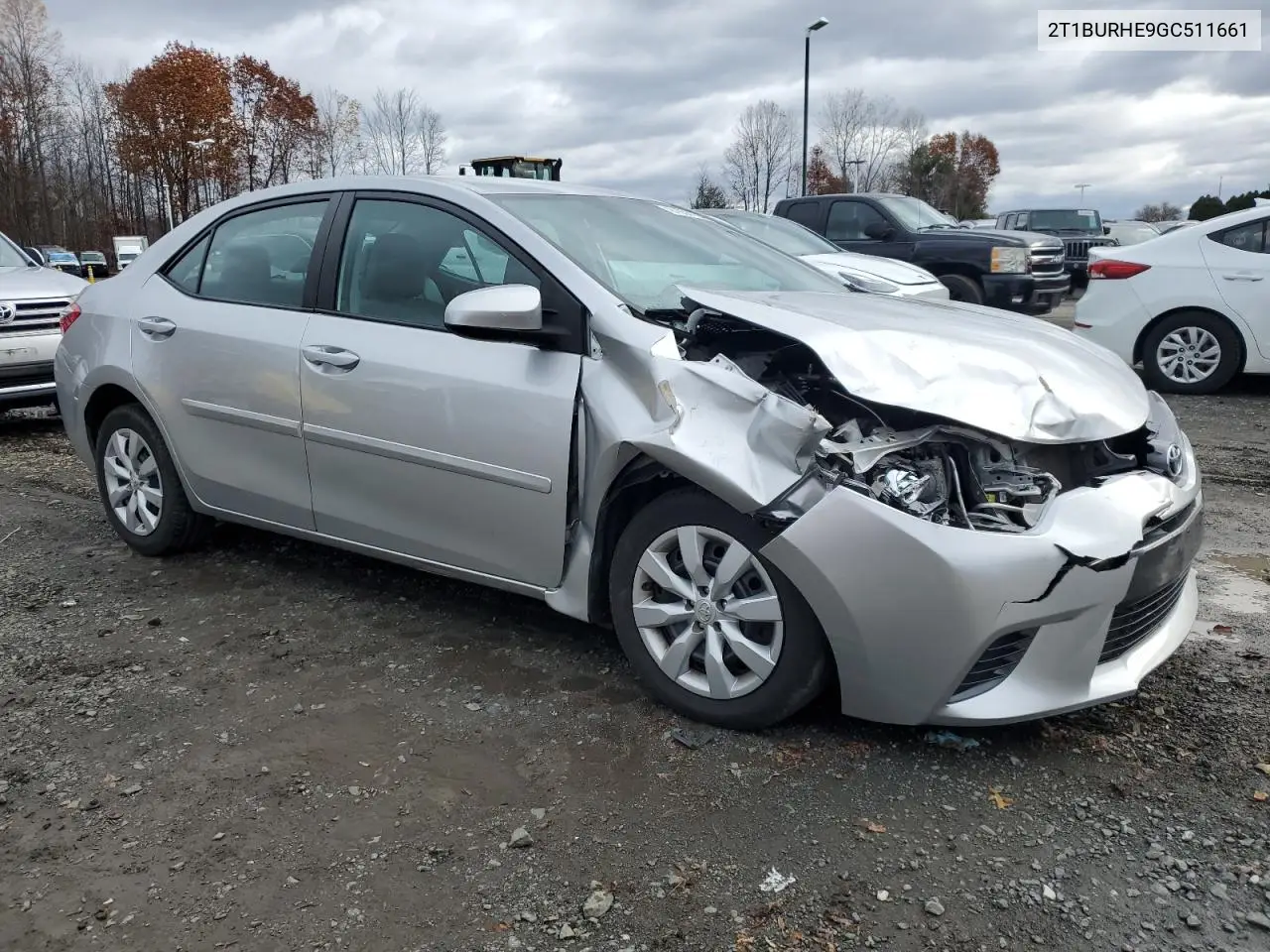 2T1BURHE9GC511661 2016 Toyota Corolla L