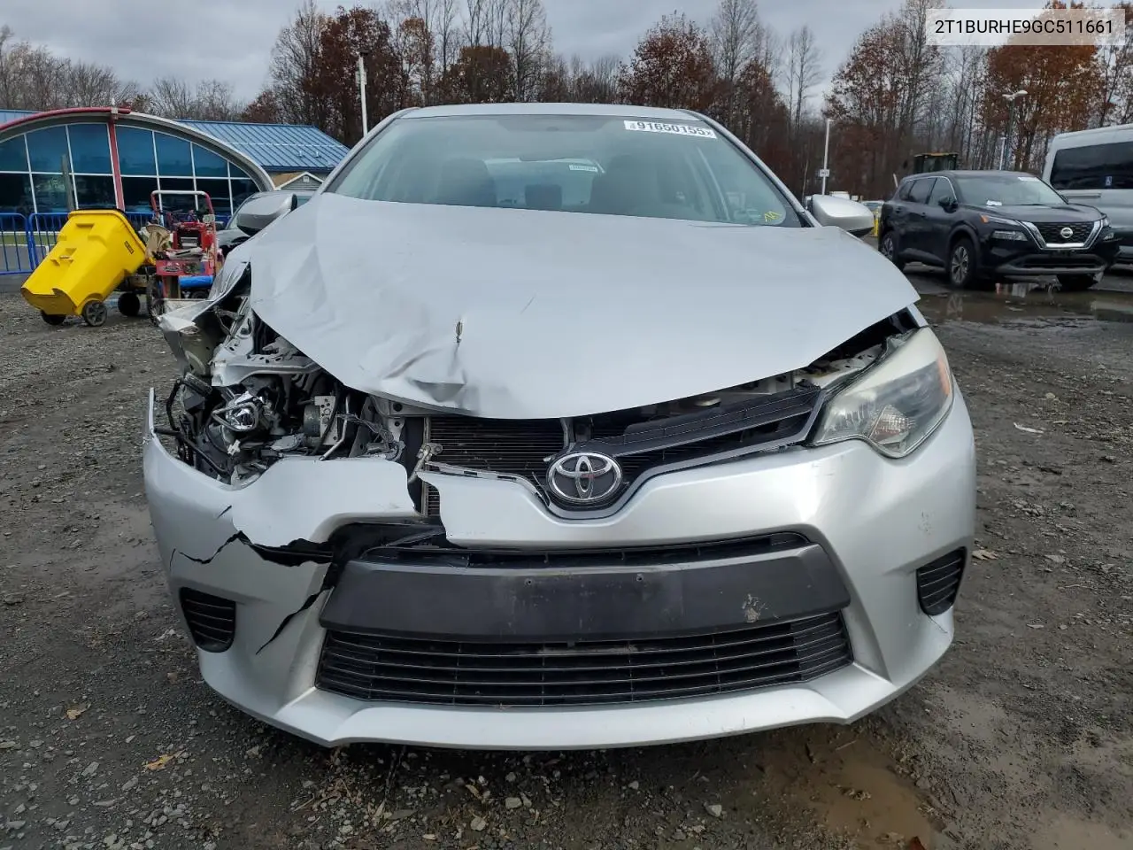 2T1BURHE9GC511661 2016 Toyota Corolla L