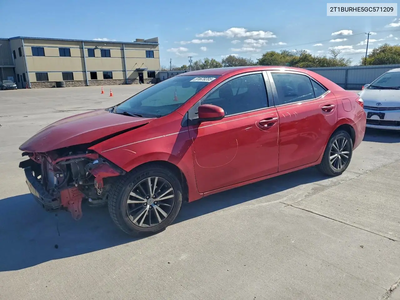 2T1BURHE5GC571209 2016 Toyota Corolla L