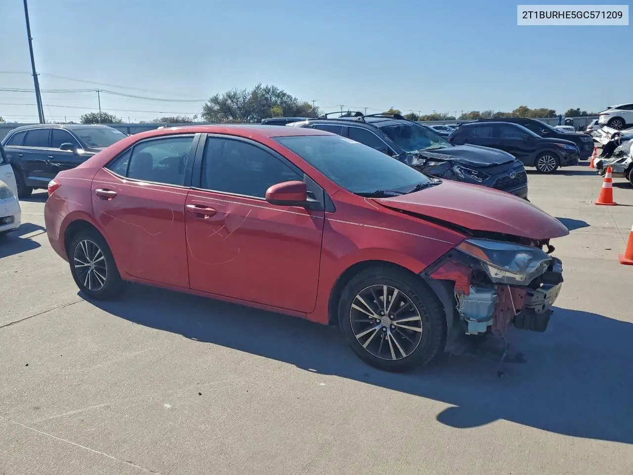 2T1BURHE5GC571209 2016 Toyota Corolla L