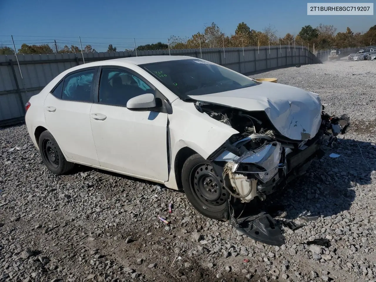 2T1BURHE8GC719207 2016 Toyota Corolla L