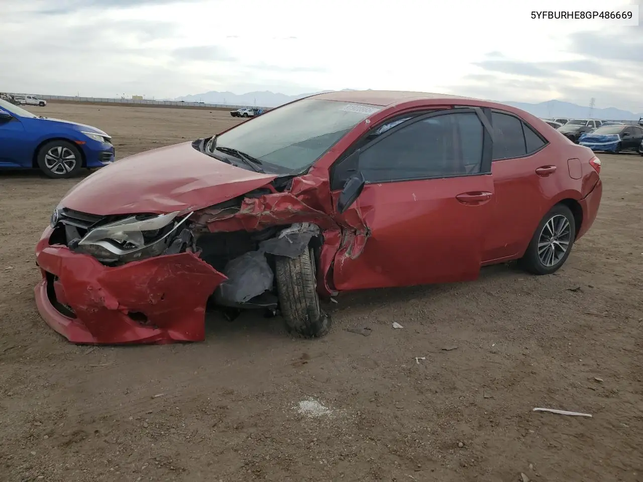 5YFBURHE8GP486669 2016 Toyota Corolla L