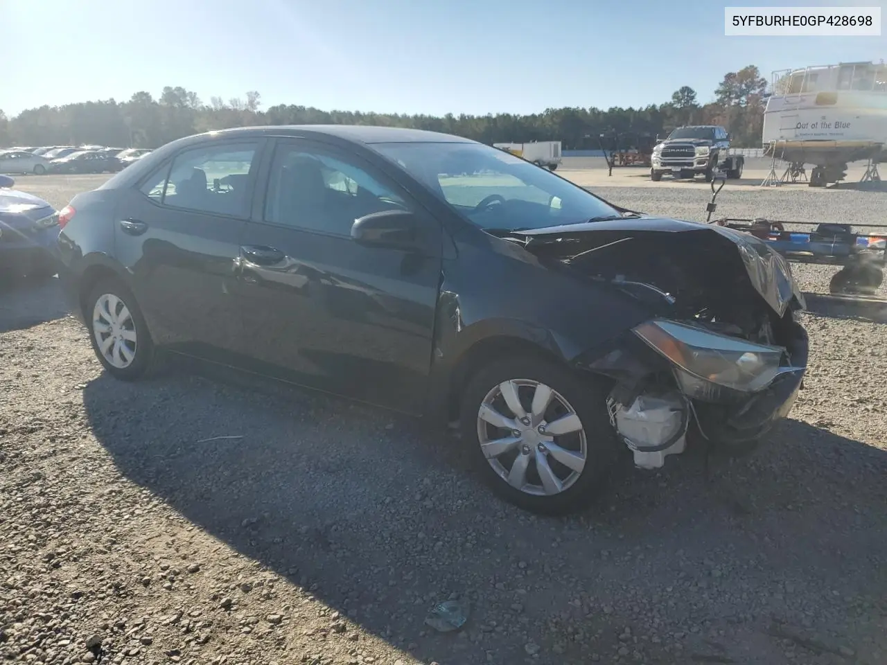 5YFBURHE0GP428698 2016 Toyota Corolla L