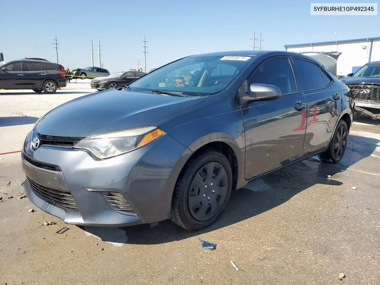 5YFBURHE1GP492345 2016 Toyota Corolla L
