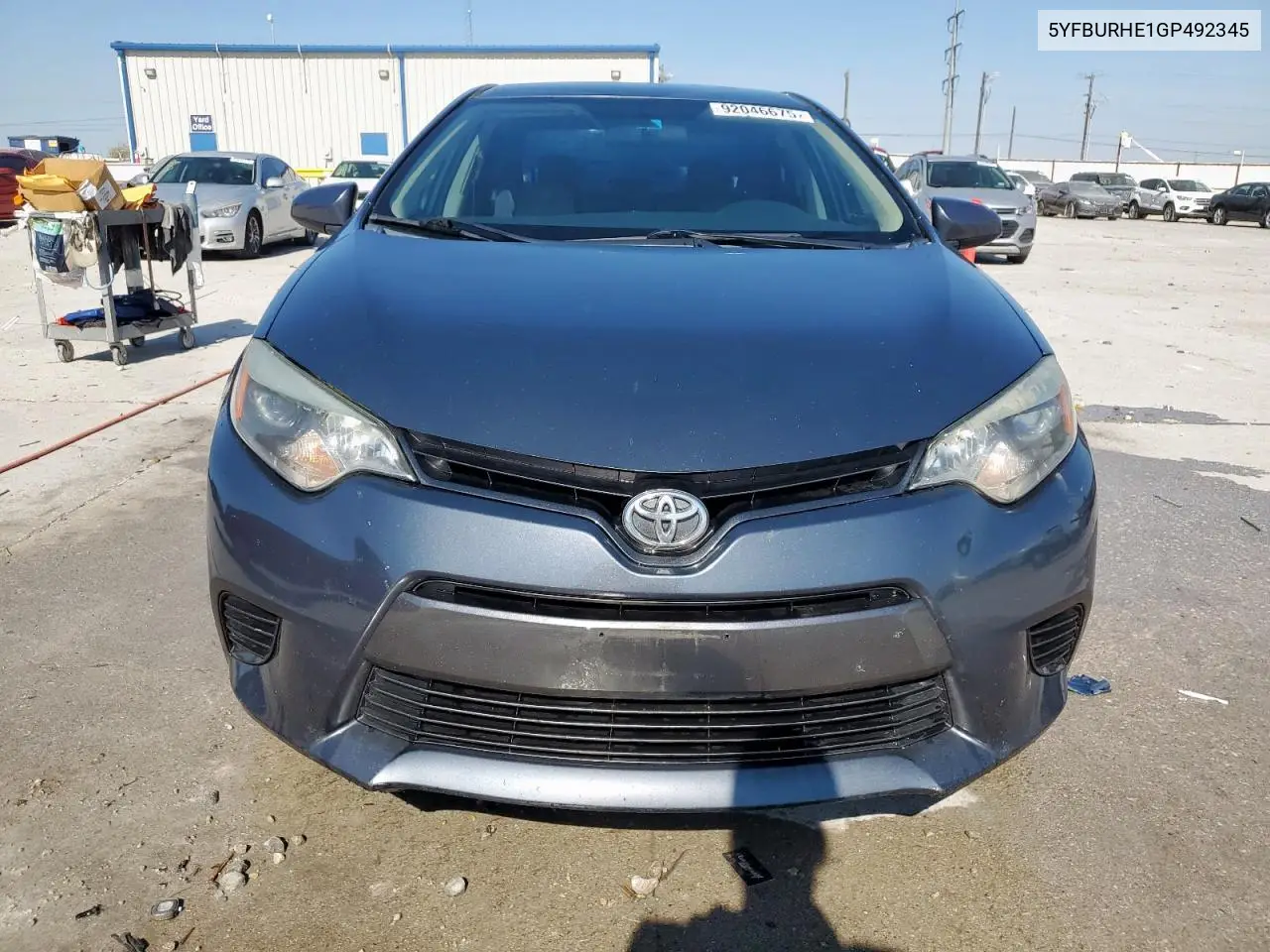 5YFBURHE1GP492345 2016 Toyota Corolla L