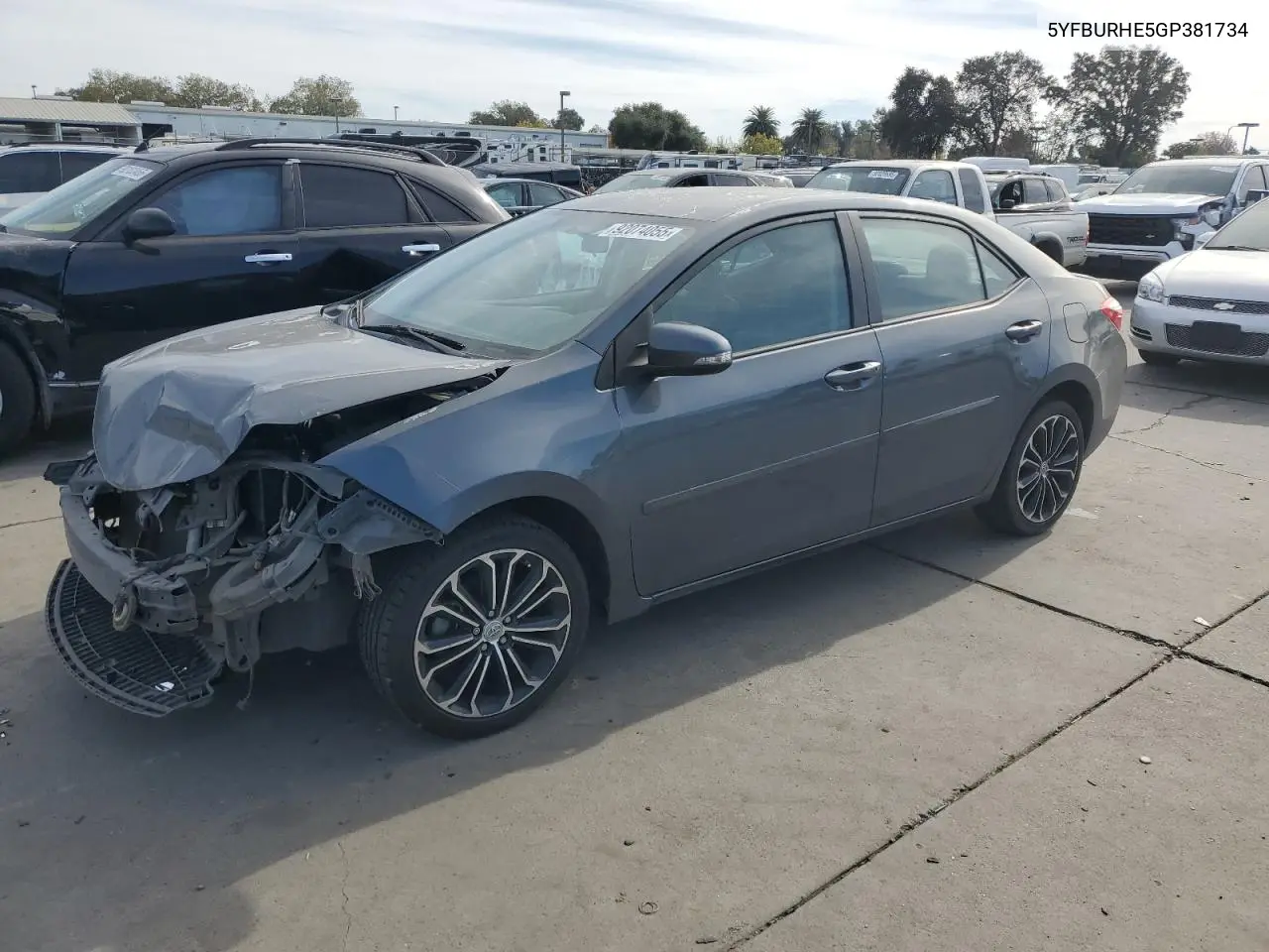 5YFBURHE5GP381734 2016 Toyota Corolla L