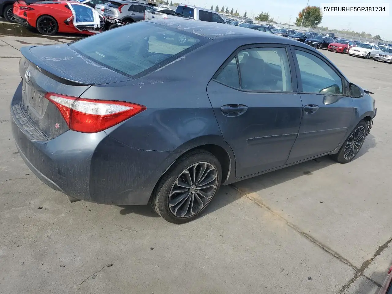 5YFBURHE5GP381734 2016 Toyota Corolla L