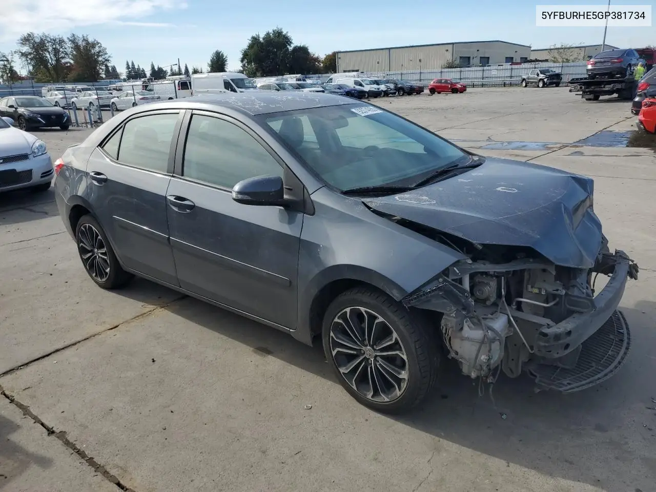 5YFBURHE5GP381734 2016 Toyota Corolla L
