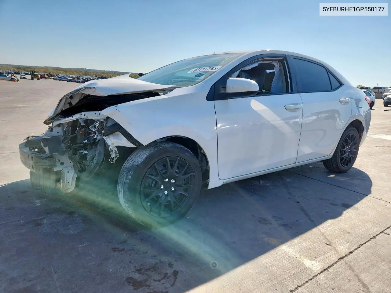 5YFBURHE1GP550177 2016 Toyota Corolla L