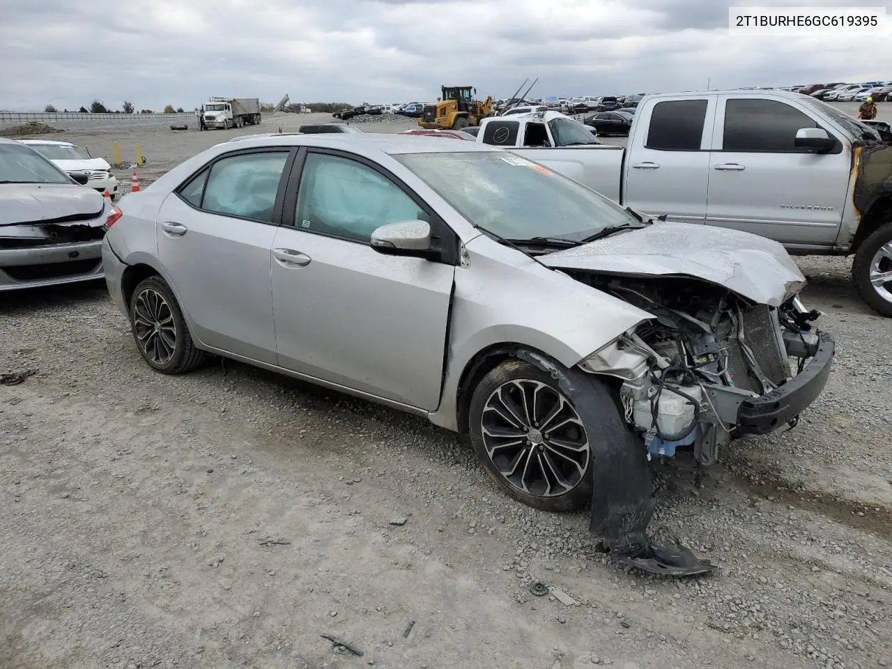 2T1BURHE6GC619395 2016 Toyota Corolla L