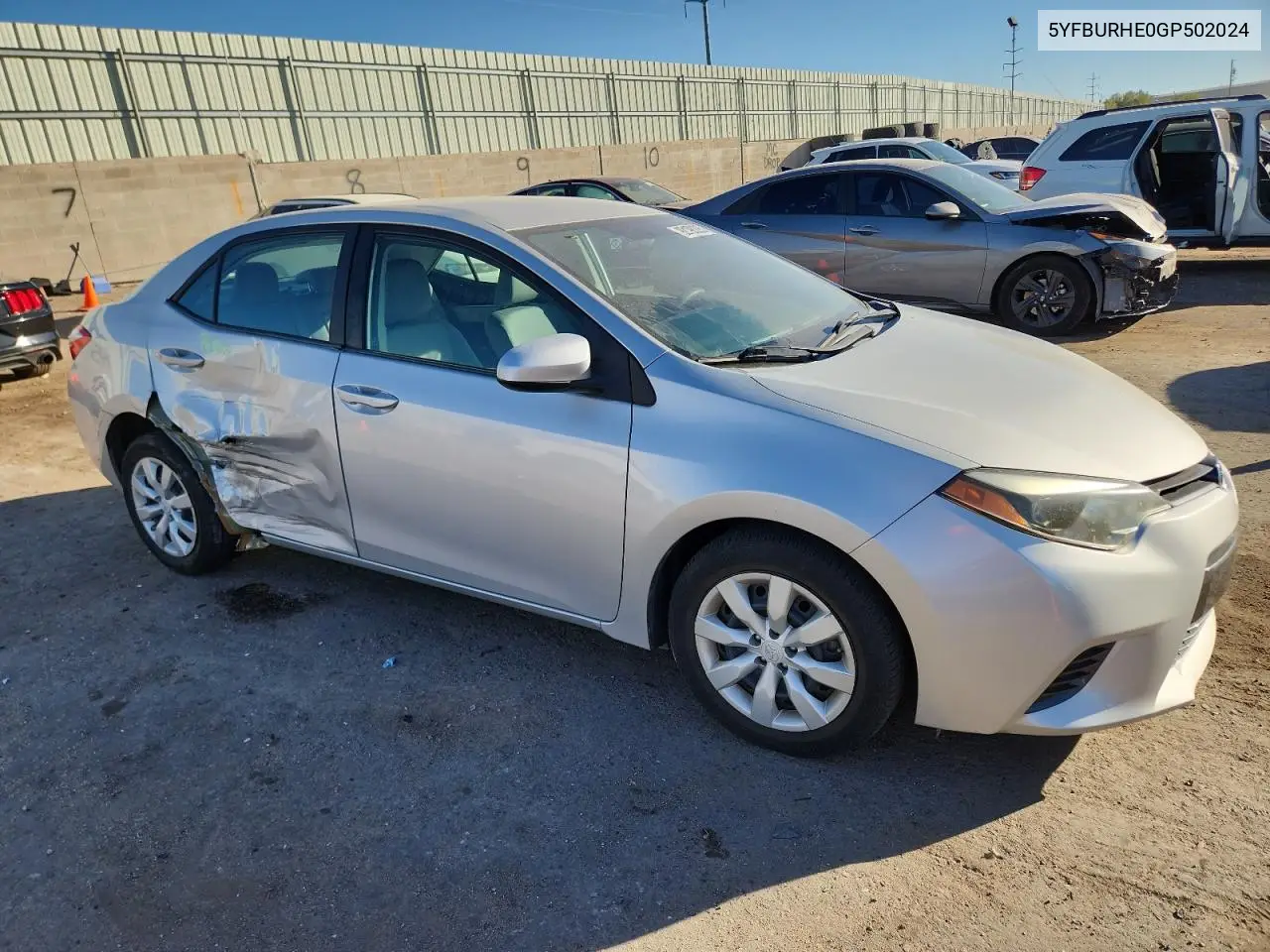 5YFBURHE0GP502024 2016 Toyota Corolla L