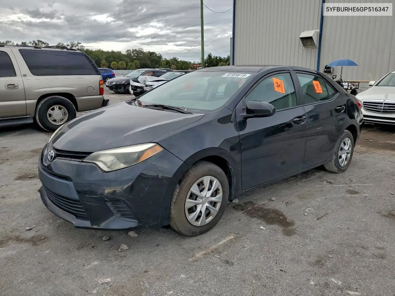 5YFBURHE6GP516347 2016 Toyota Corolla L