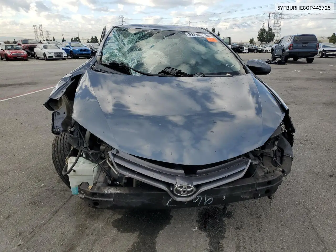 5YFBURHE8GP443725 2016 Toyota Corolla L