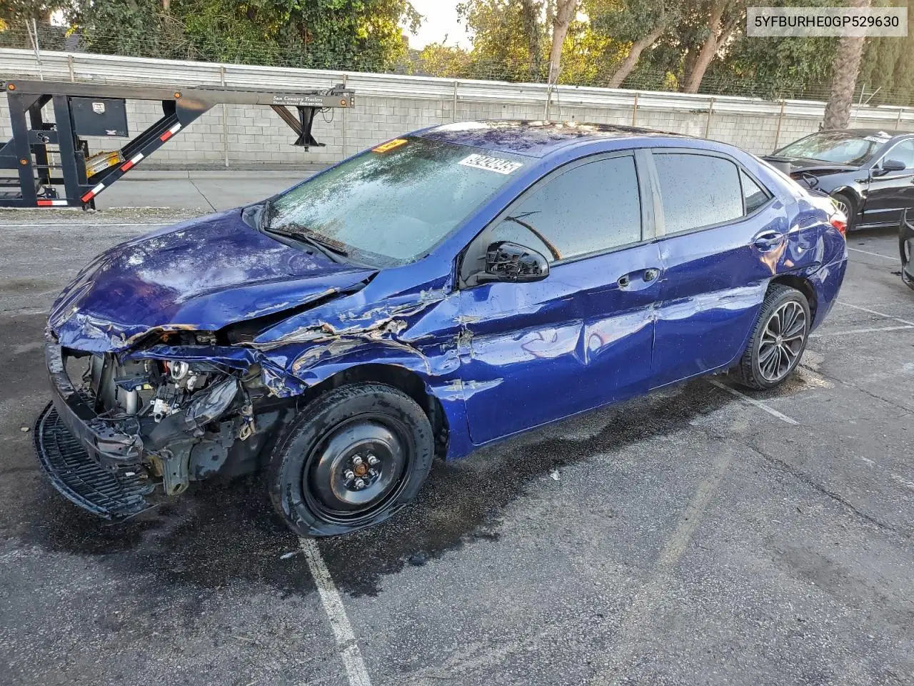 5YFBURHE0GP529630 2016 Toyota Corolla L