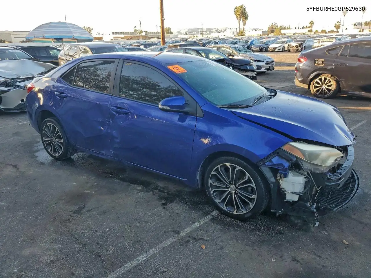 5YFBURHE0GP529630 2016 Toyota Corolla L
