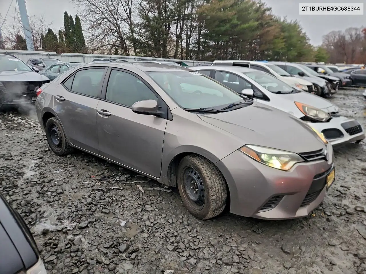 2T1BURHE4GC688344 2016 Toyota Corolla L