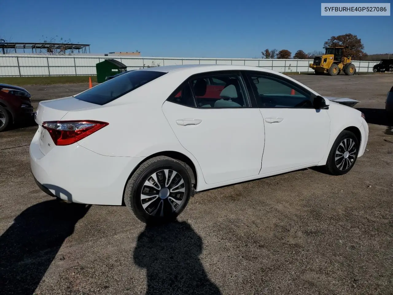 5YFBURHE4GP527086 2016 Toyota Corolla L