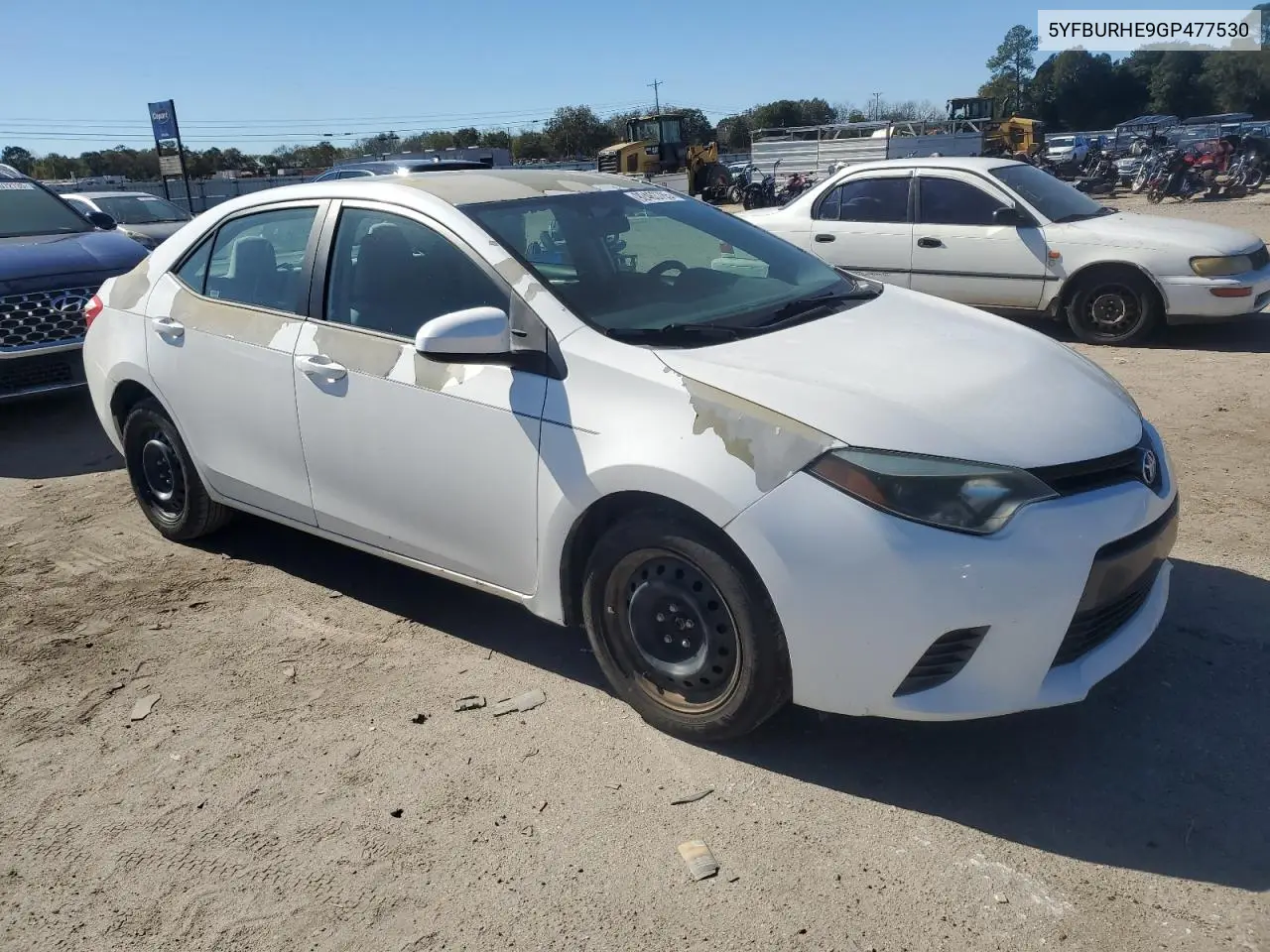 5YFBURHE9GP477530 2016 Toyota Corolla L