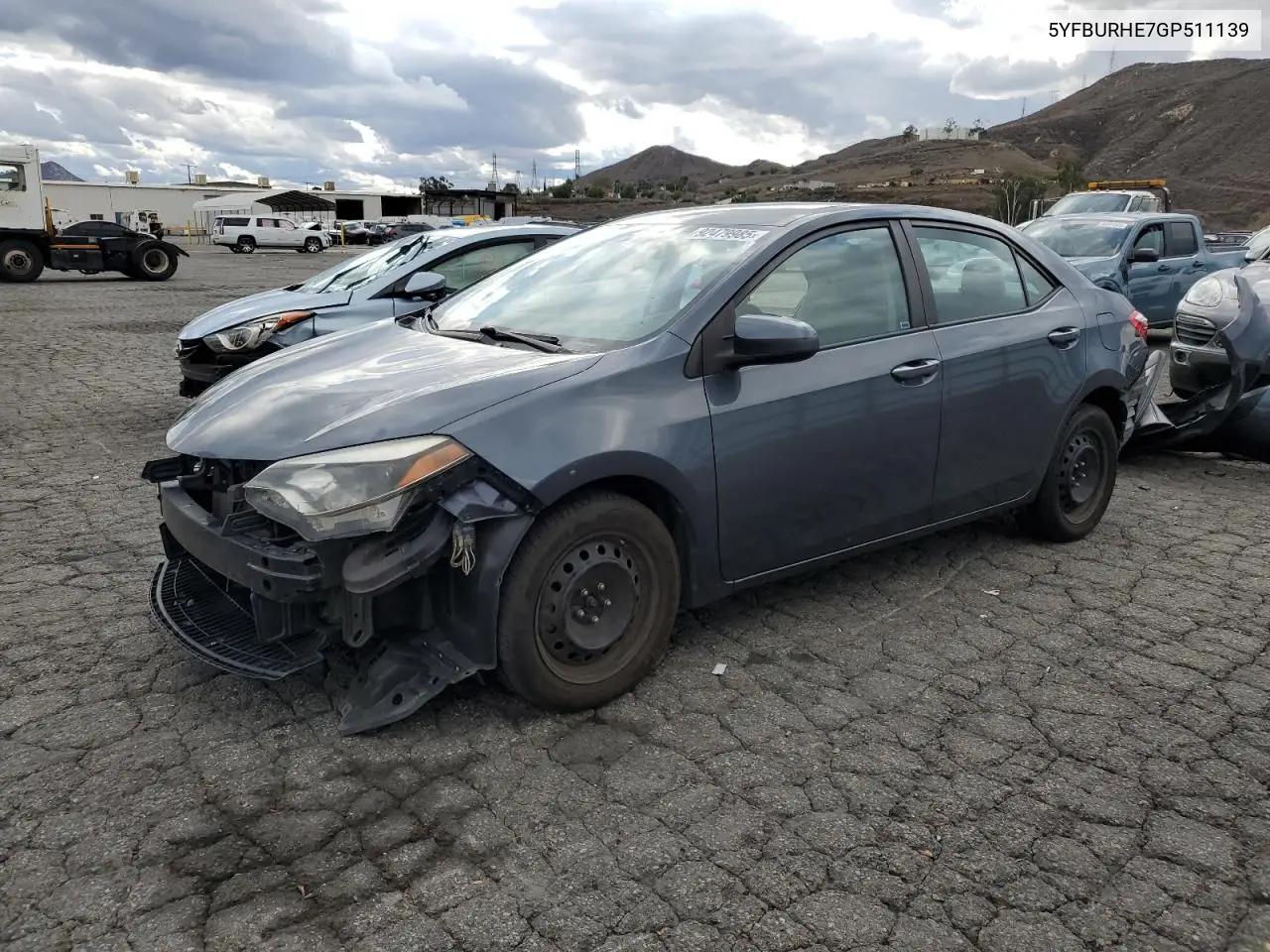 5YFBURHE7GP511139 2016 Toyota Corolla L