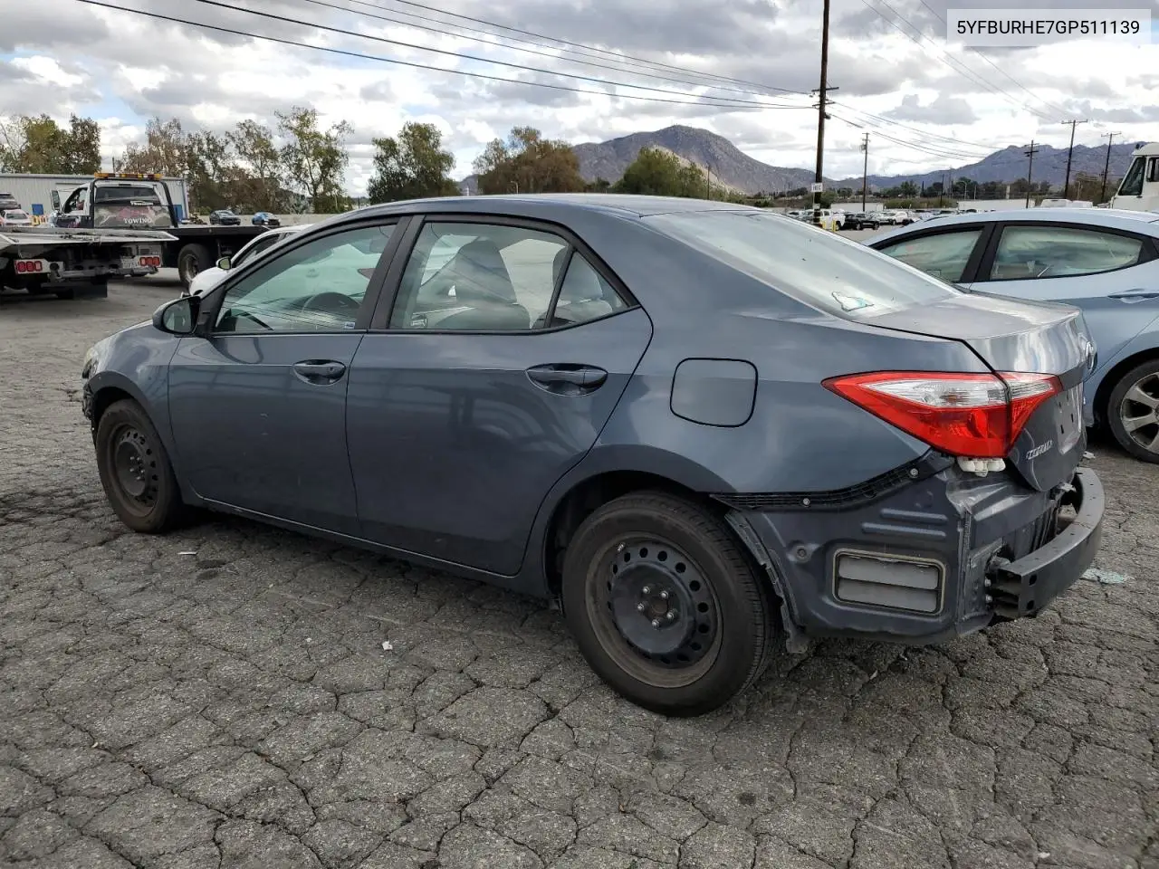 5YFBURHE7GP511139 2016 Toyota Corolla L