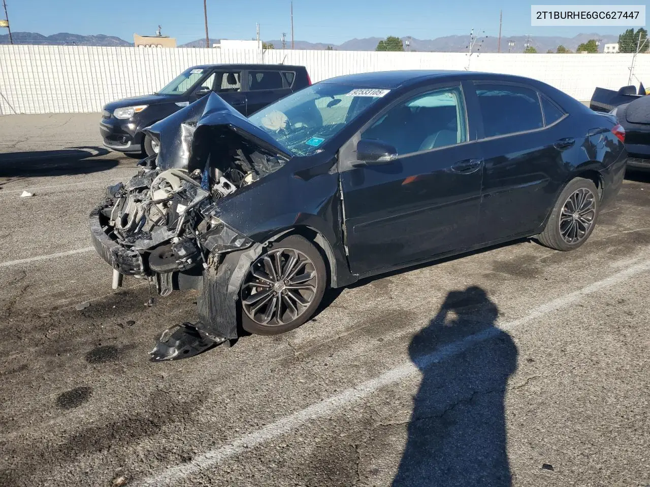 2T1BURHE6GC627447 2016 Toyota Corolla L