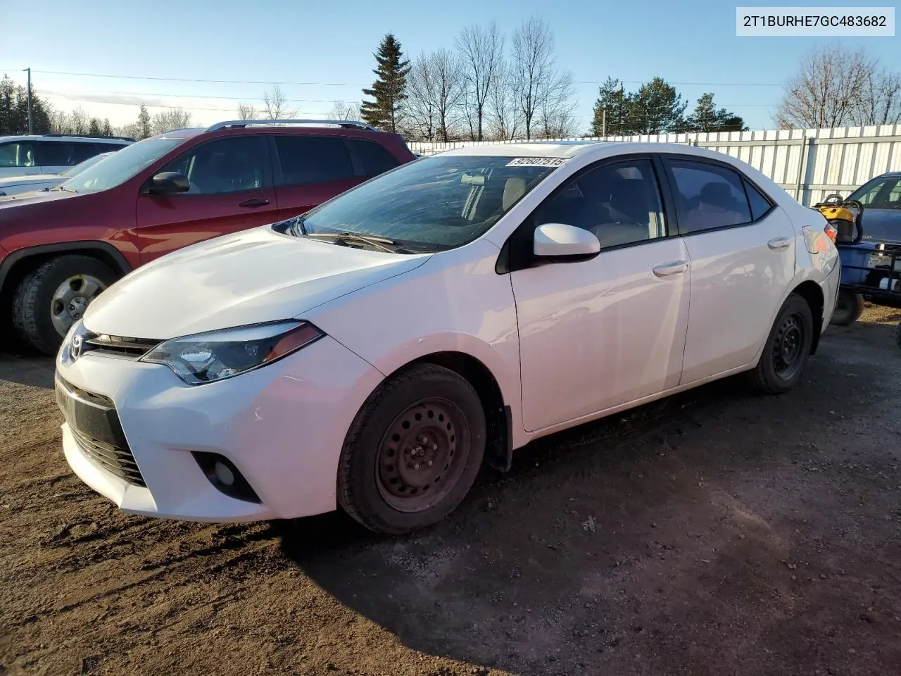 2T1BURHE7GC483682 2016 Toyota Corolla L