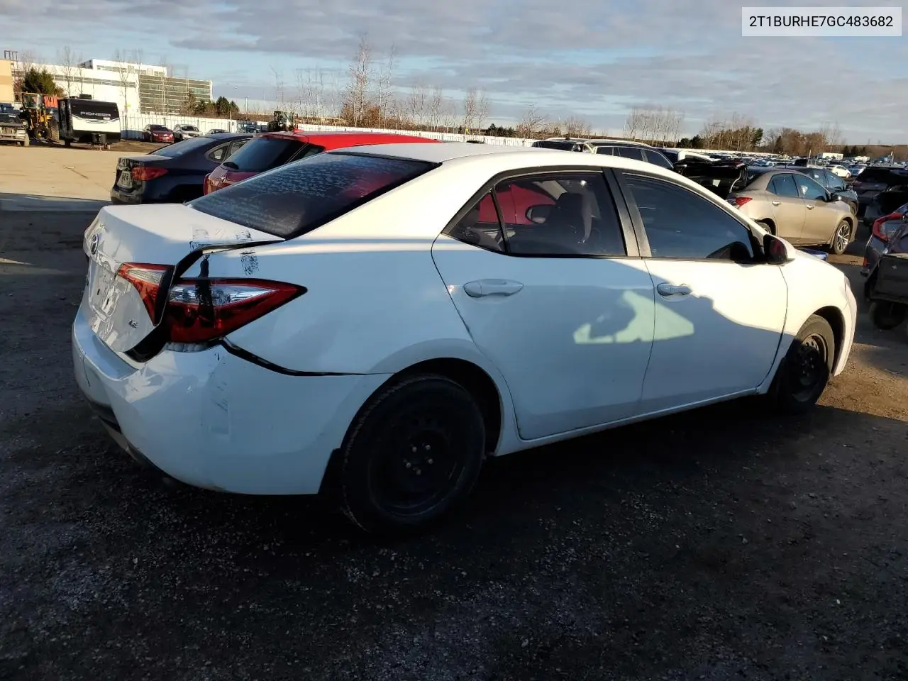 2T1BURHE7GC483682 2016 Toyota Corolla L