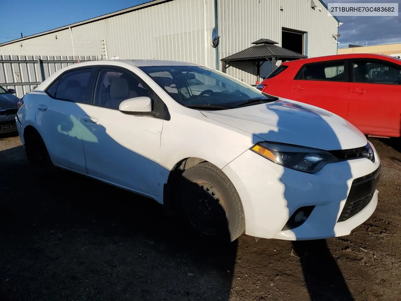 2T1BURHE7GC483682 2016 Toyota Corolla L