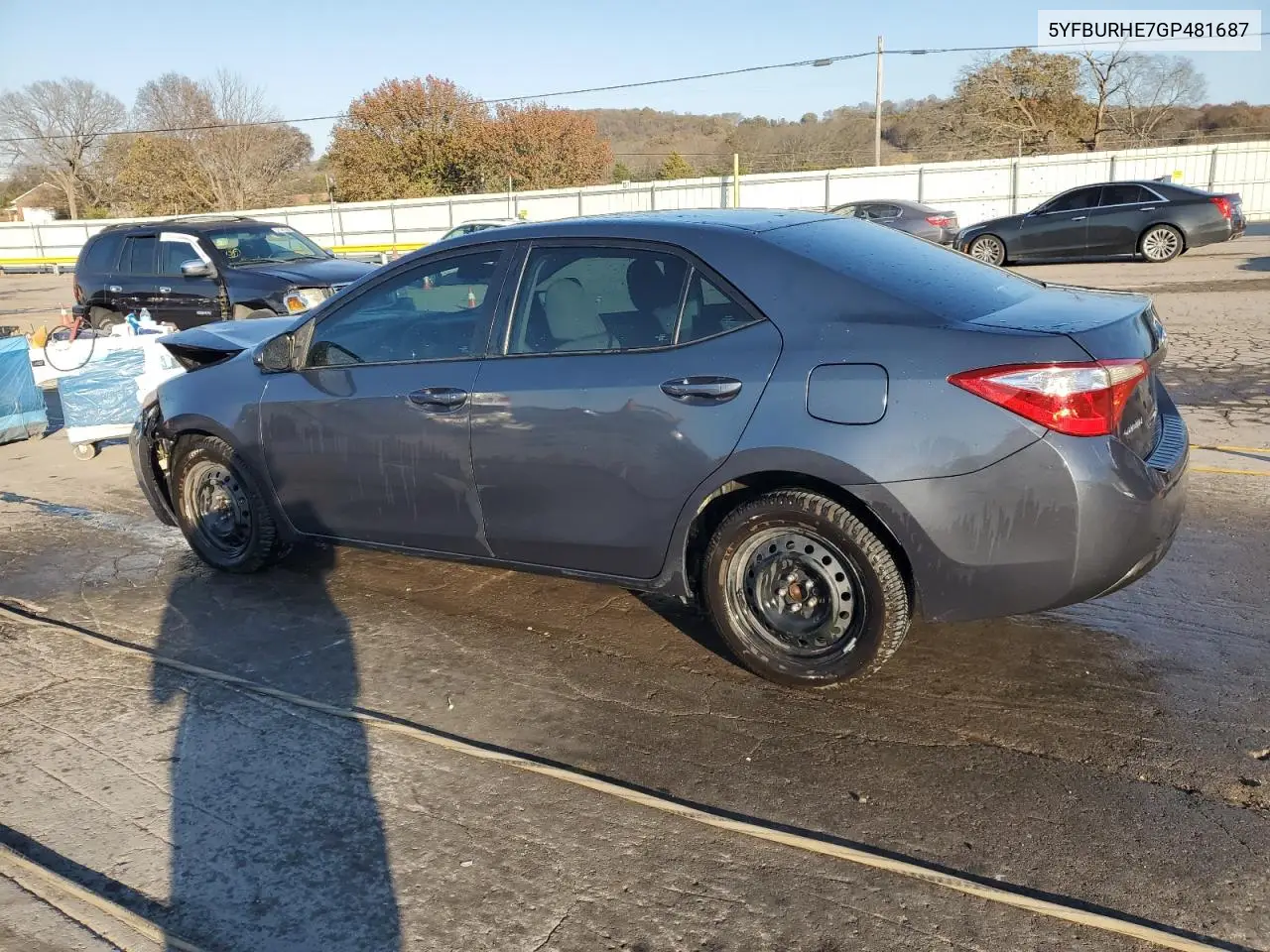 5YFBURHE7GP481687 2016 Toyota Corolla L