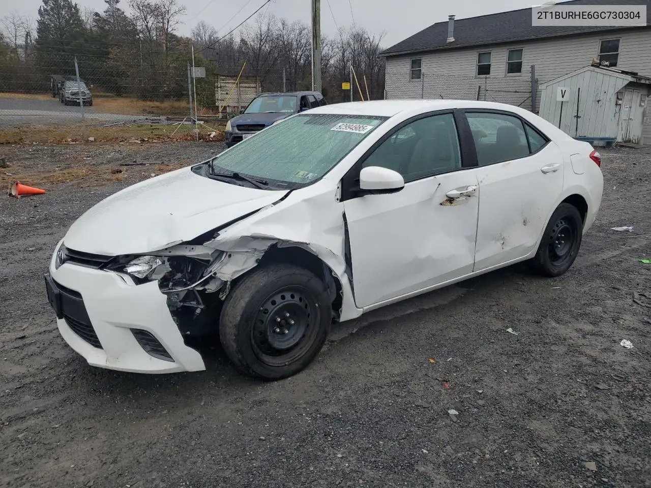 2T1BURHE6GC730304 2016 Toyota Corolla L